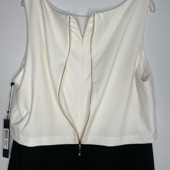 Ivanka Trump Ivory Top Black Sheath Dress size 12 NEW Sleeveless Career Business - Picture 7 of 13